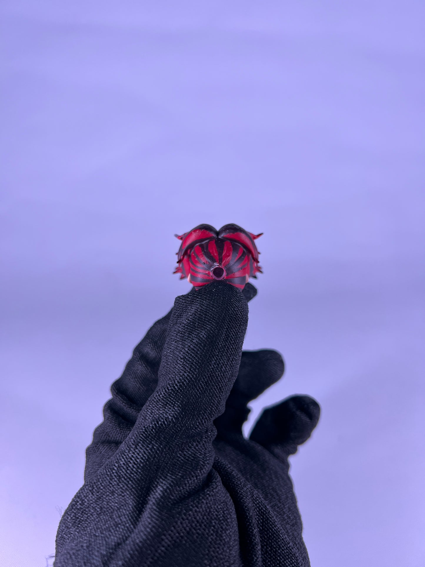 Tête sculptée de Kokushibo (peinte)