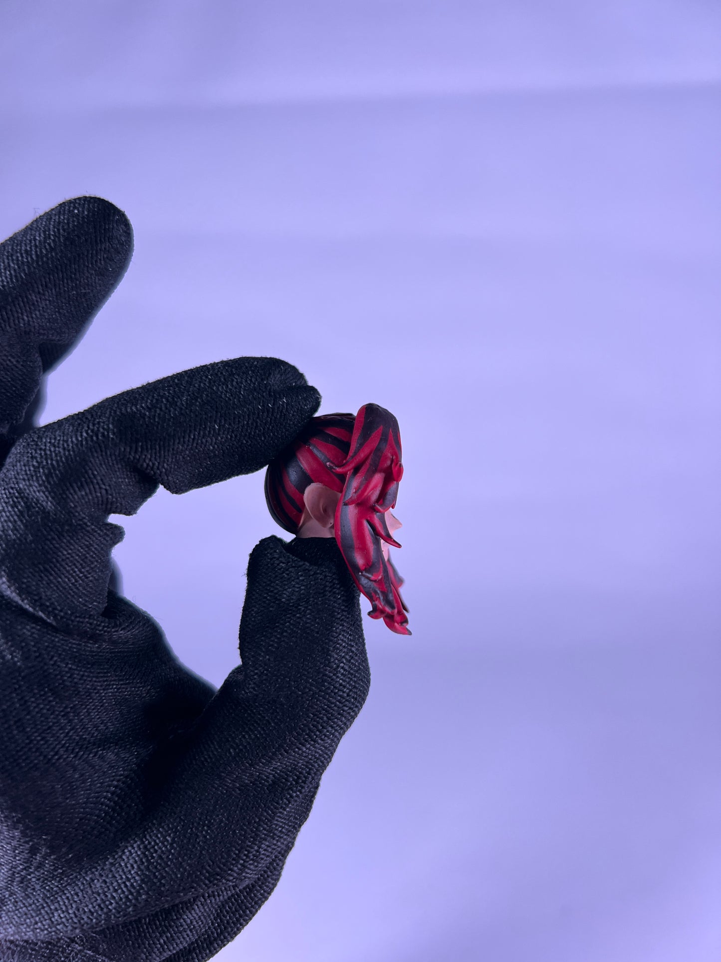 Tête sculptée de Kokushibo (peinte)