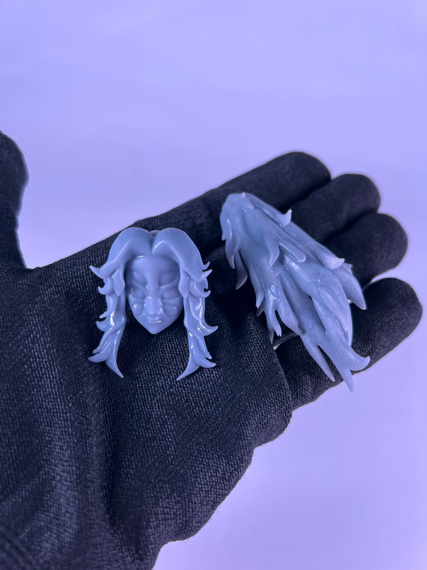 Tête sculptée de Kokushibo (brut)