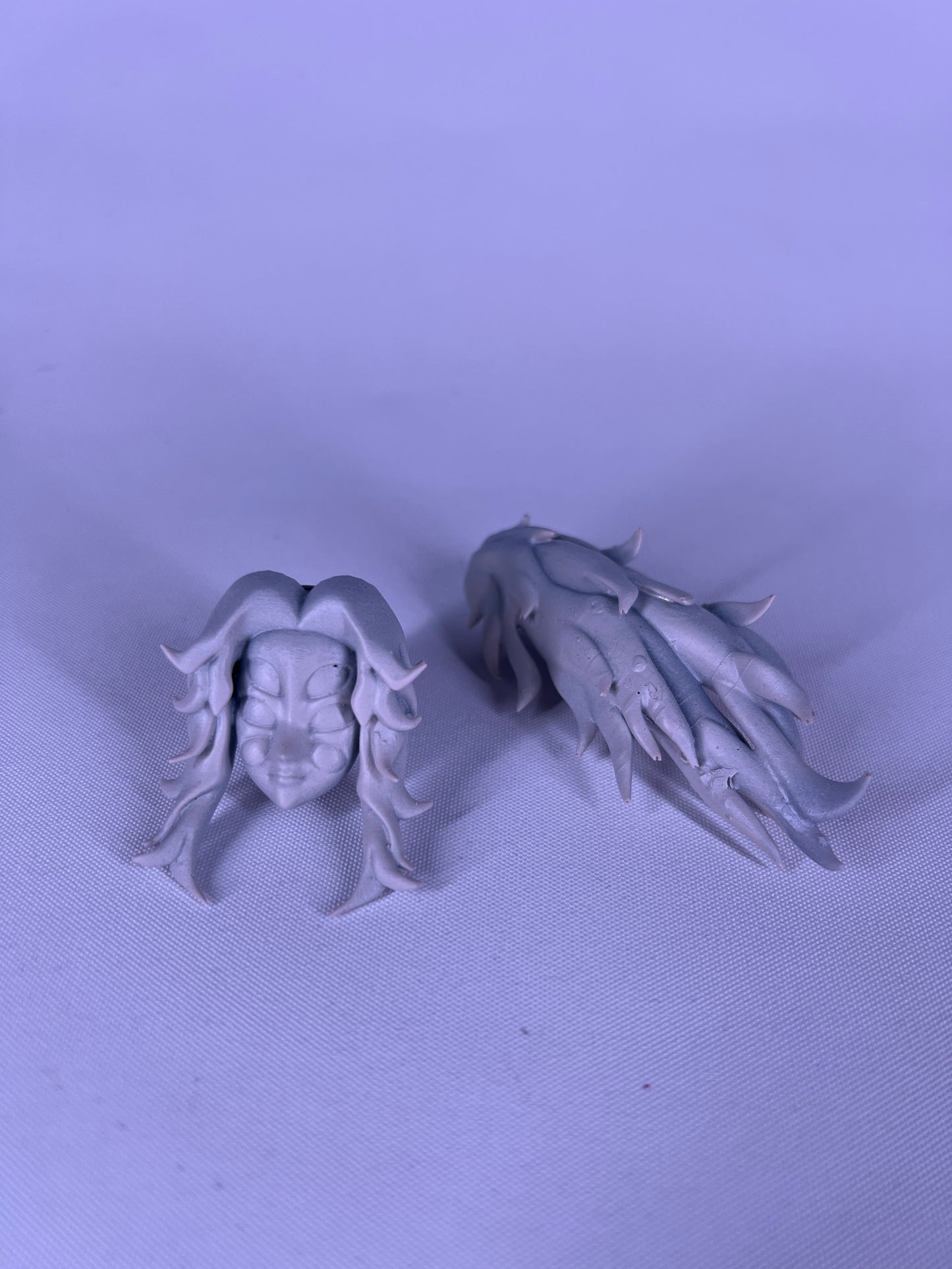 Tête sculptée de Kokushibo (apprêtée)